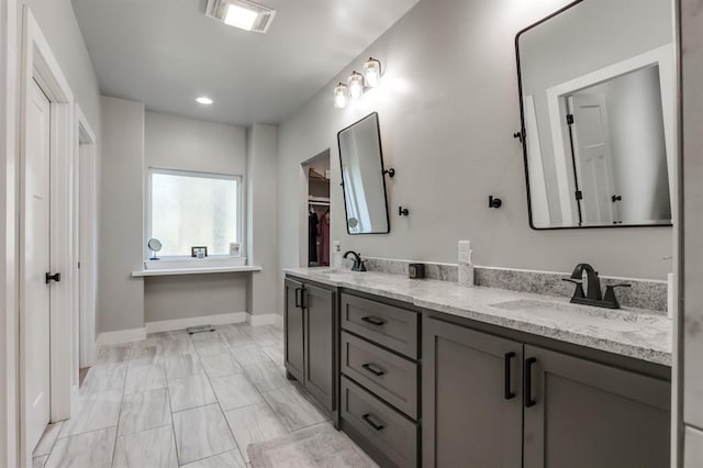 bathroom with vanity