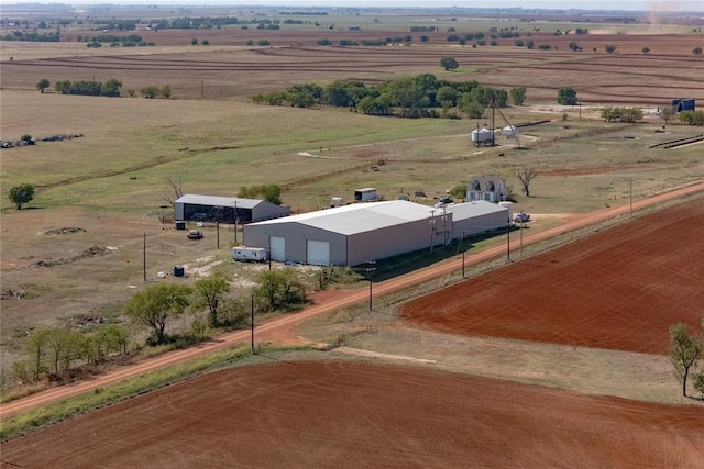 aerial view featuring a rural view