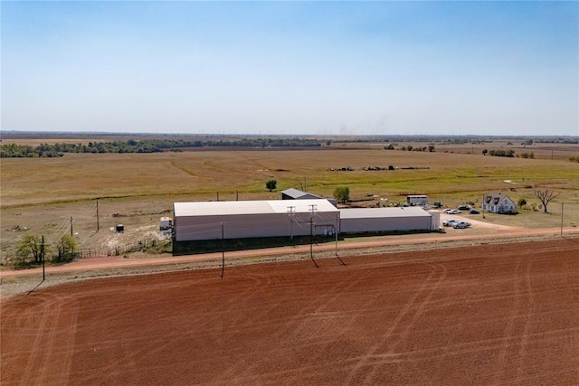 aerial view with a rural view