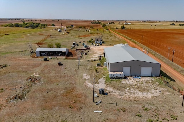 drone / aerial view featuring a rural view