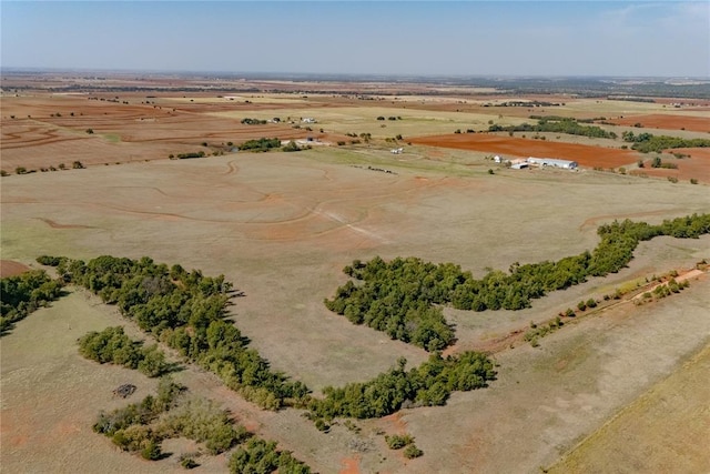 drone / aerial view featuring a rural view