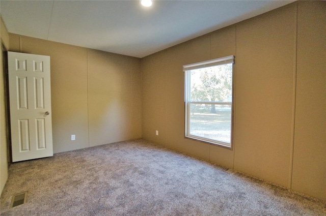 view of carpeted empty room