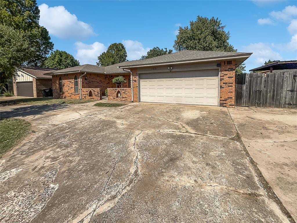 ranch-style house with a garage