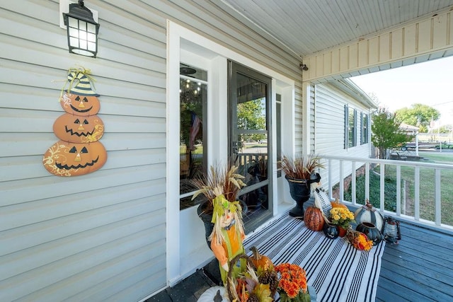 balcony with covered porch