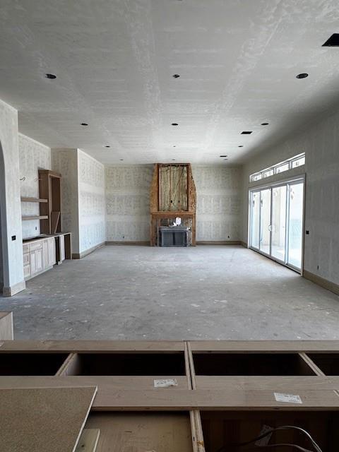 view of unfurnished living room