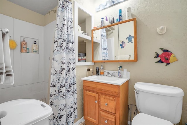 1304 N Market St, Cordell, OK 73632 - full bathroom with vanity and curtained shower