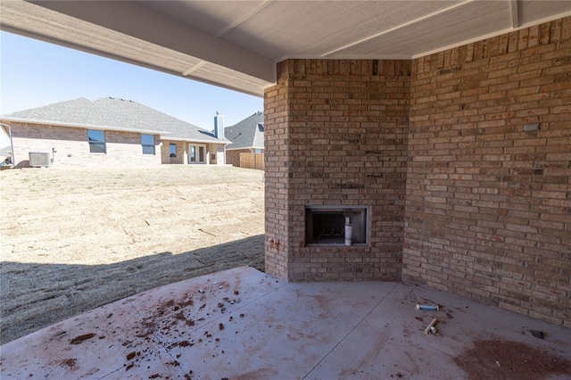 view of patio / terrace featuring central AC unit