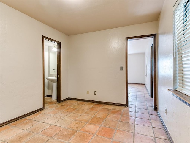 empty room with sink