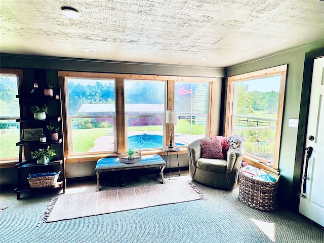 view of sunroom