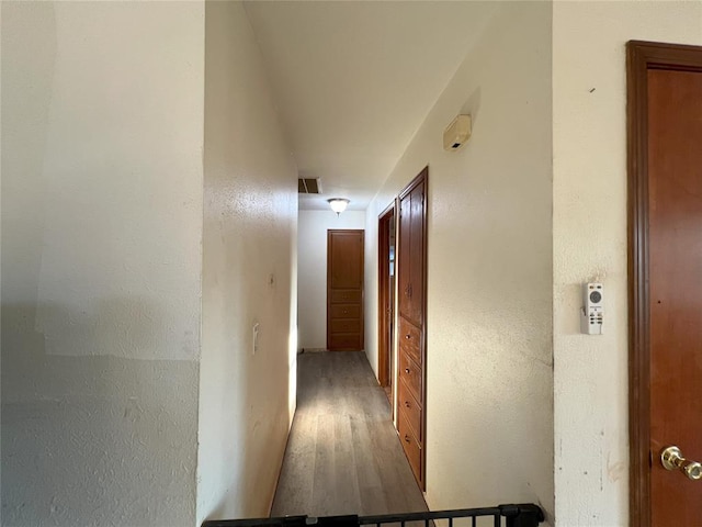 hall featuring hardwood / wood-style floors