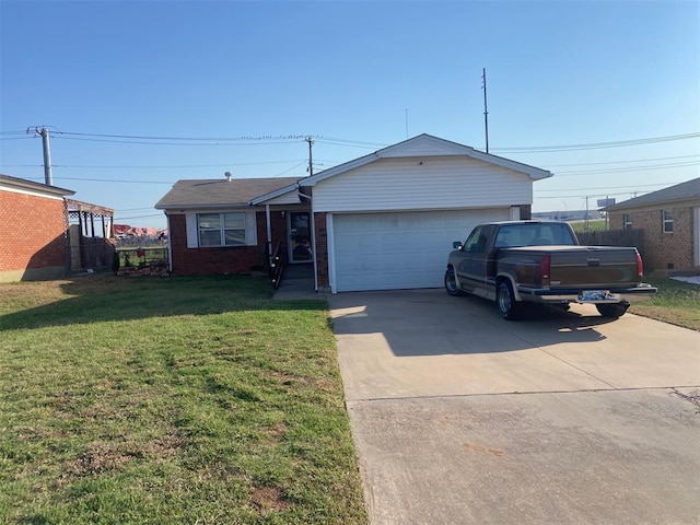 view of front of house featuring a front lawn