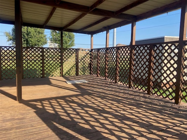 view of deck