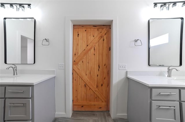 bathroom with vanity