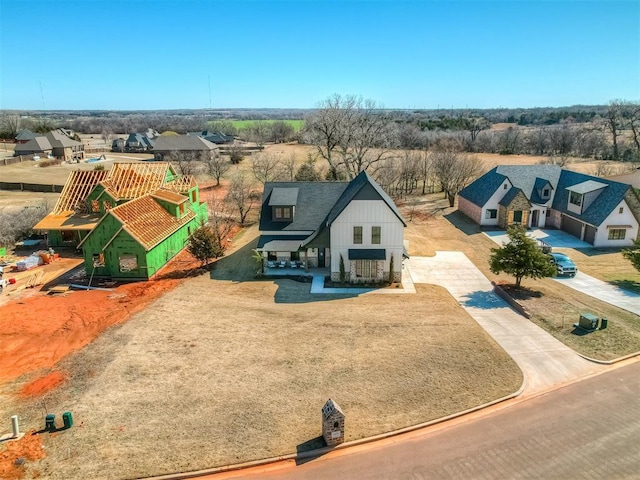 drone / aerial view featuring a residential view