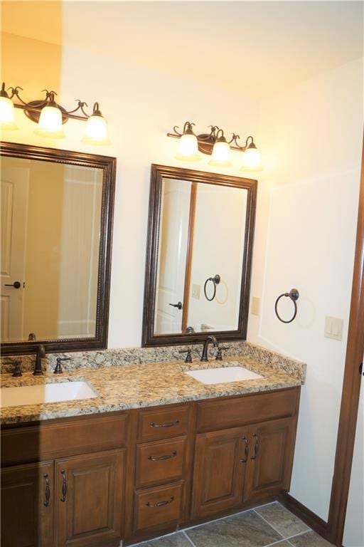 bathroom with vanity