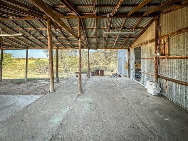 view of patio / terrace with an outdoor structure