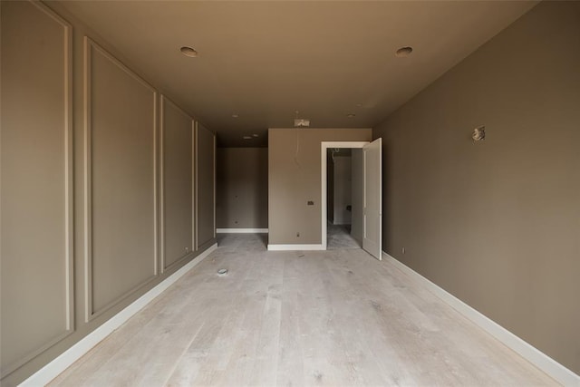 interior space featuring light wood-type flooring