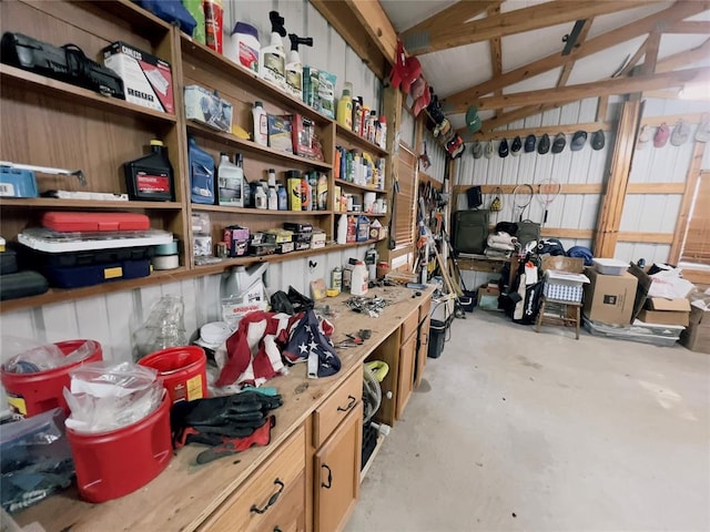 view of storage room