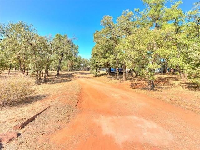 view of road featuring a rural view