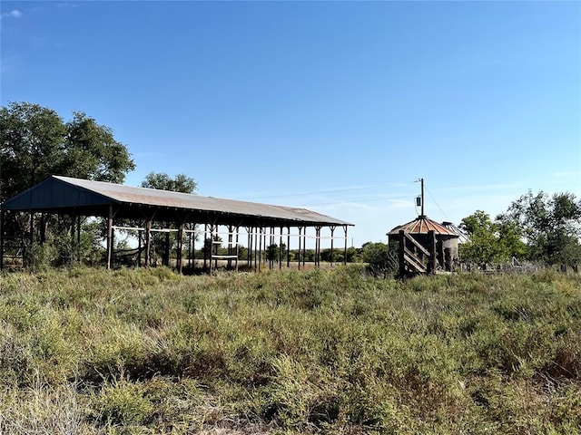 view of dock area