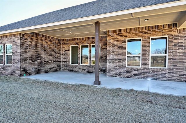 view of patio with a carport