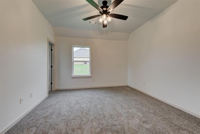 14500 Rushing Ln, Edmond, OK 73025 - carpeted spare room featuring a ceiling fan and baseboards