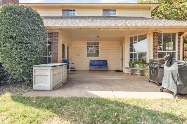 view of patio / terrace with grilling area