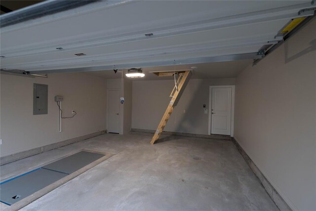 12333 SW 30th St, Yukon, OK 73099 - garage featuring electric panel and a garage door opener