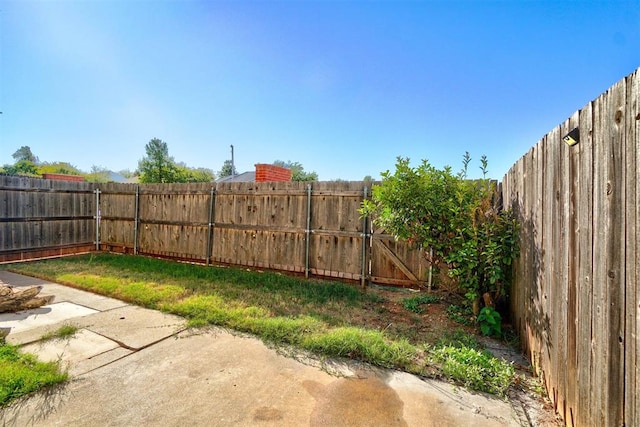 view of yard with a patio