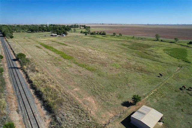 bird's eye view featuring a rural view