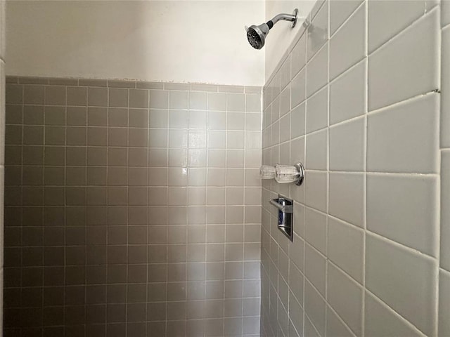 details featuring tiled shower