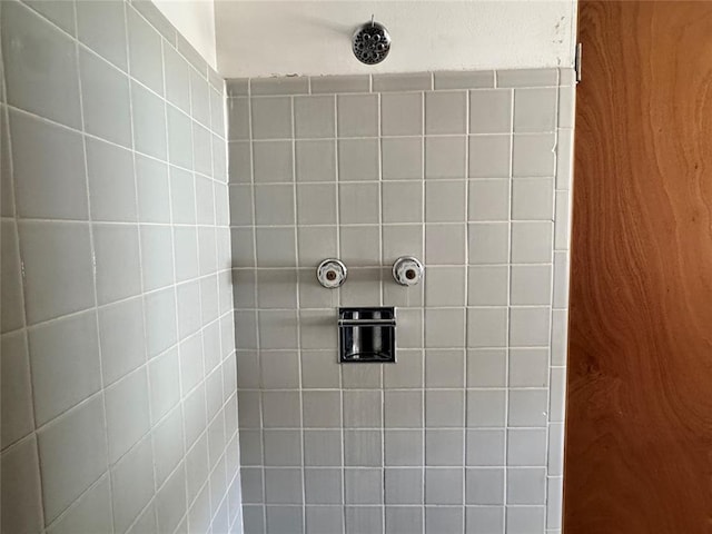 room details featuring tiled shower