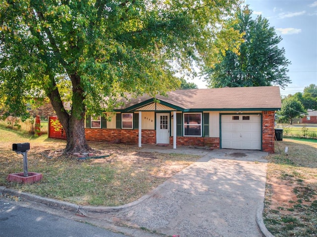 ranch-style house with a garage