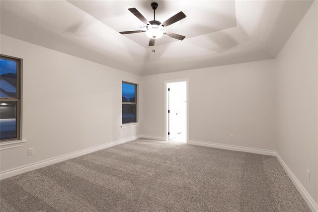 9201 Lupine Rd, Yukon, OK 73099 - carpeted empty room with ceiling fan and baseboards