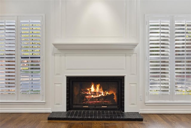 room details with hardwood / wood-style flooring