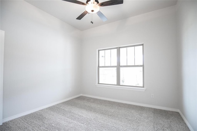 9317 Cheek Ranch Rd, Yukon, OK 73099 - spare room with carpet flooring, baseboards, and ceiling fan