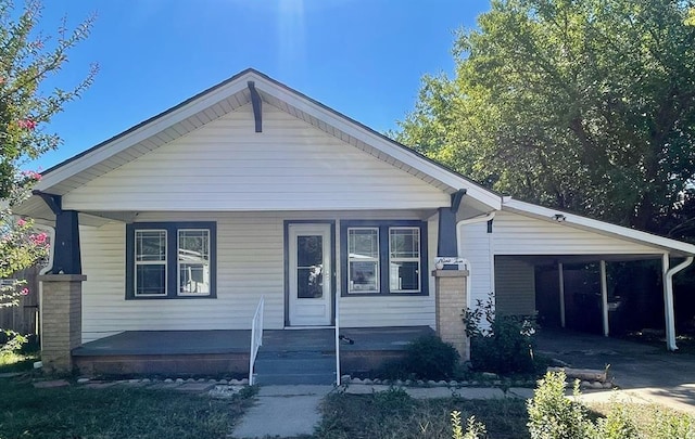 bungalow with a porch