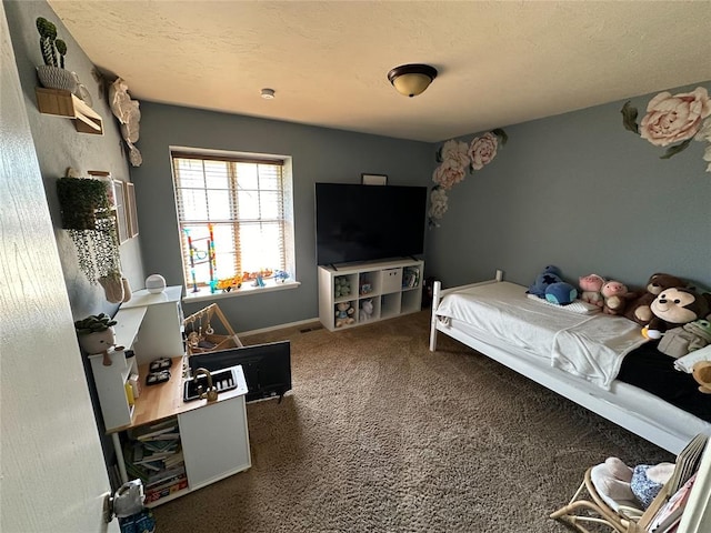 bedroom featuring carpet