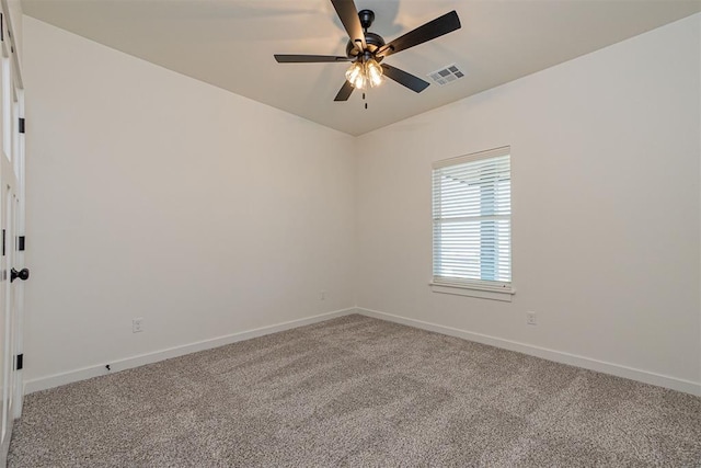 11601 SW 58th St, Mustang, OK 73064 - carpeted empty room with baseboards and ceiling fan