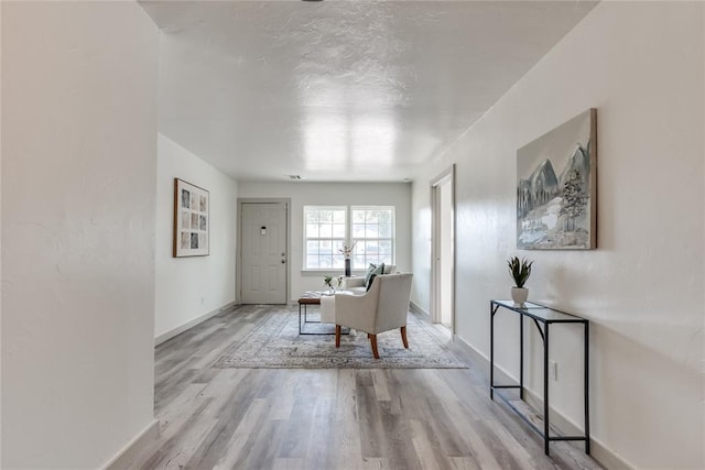 interior space featuring light hardwood / wood-style floors