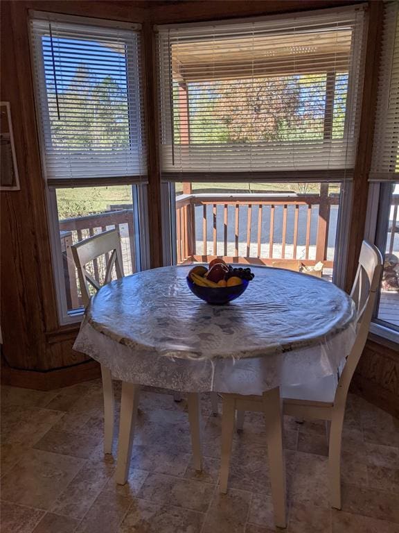 view of dining area