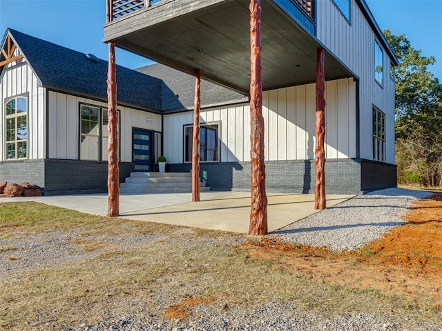 view of rear view of property