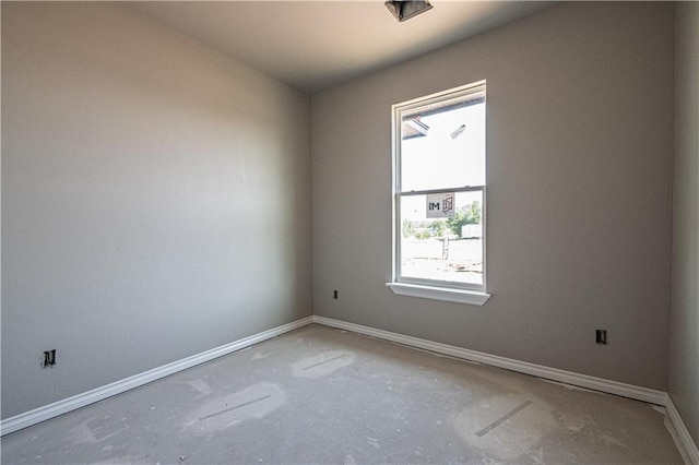 empty room featuring concrete floors