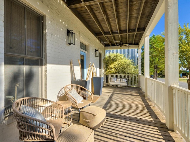 view of patio / terrace featuring a porch