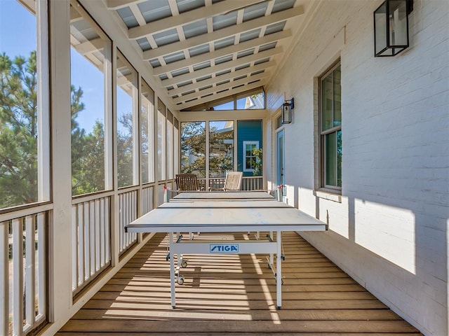 view of sunroom / solarium