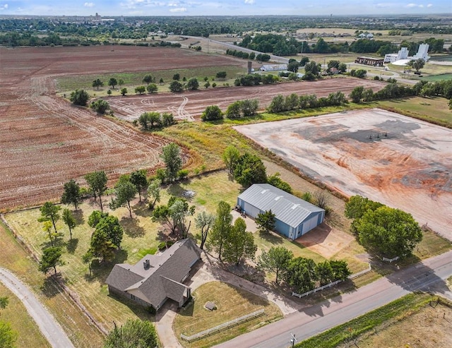 drone / aerial view featuring a rural view