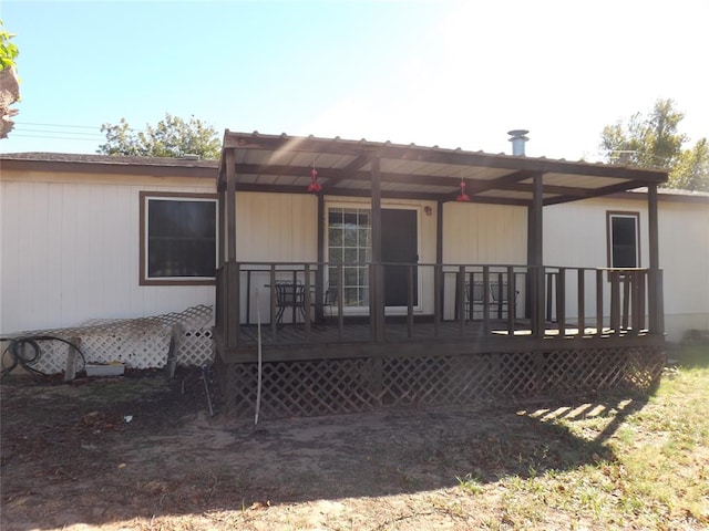 view of back of property