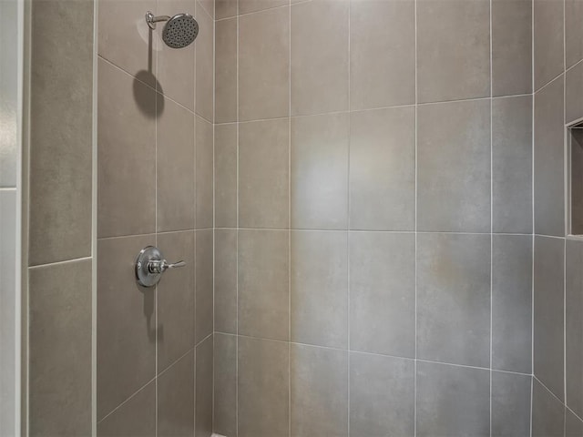 details with tiled shower