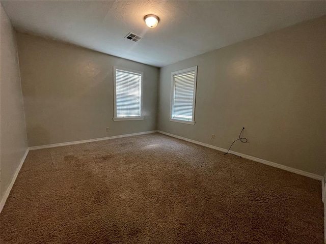 view of carpeted empty room