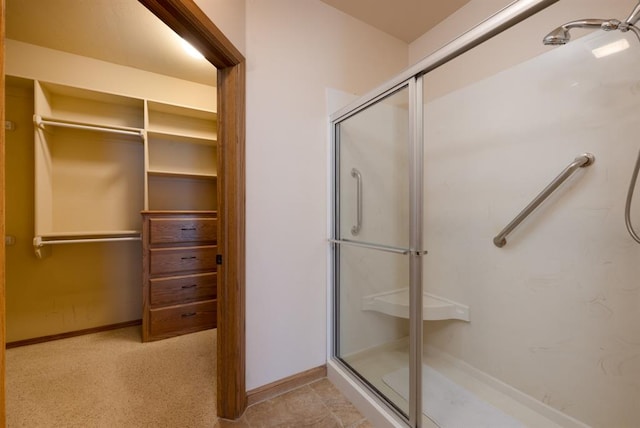 bathroom with walk in shower